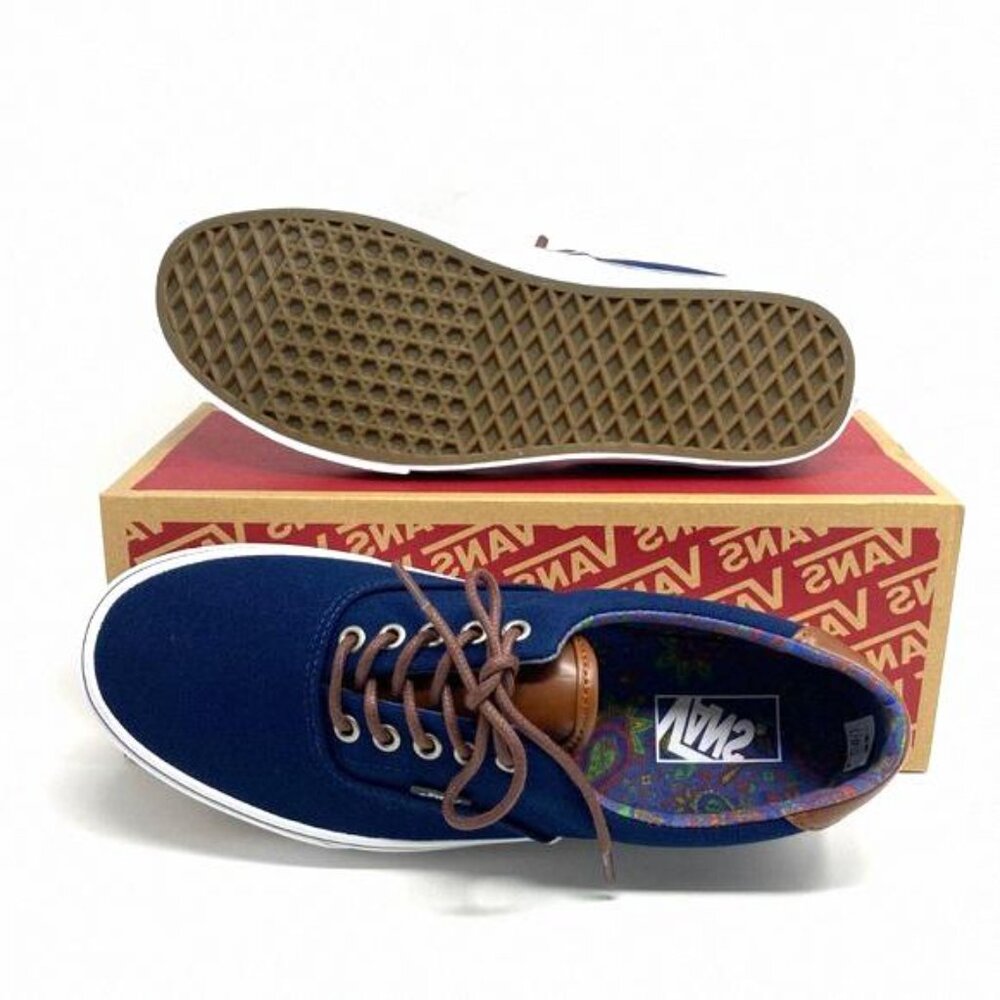 Vans Shoes Men's Size Era 59 C&L Dress Blue Canvas VN000UC6DCU Top Low Skate - Picture 3 of 12